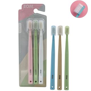 Pack Escovas Dentais Ultra Macias Tons Pasteis Soft Care