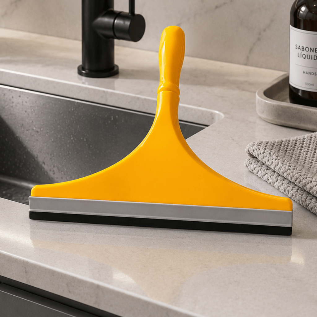 Rodinho De Pia Para Cozinha Multiuso 25 cm Com Raspador Plástico Colorido