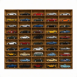Expositor Carrinhos Hotwheels Mdf Resistente Preto ou Cru para Coleçao