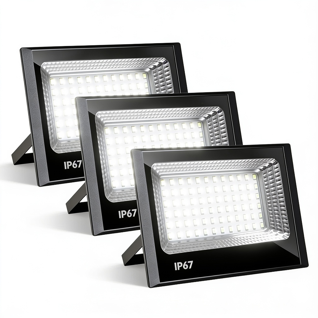 Kit Holofote Led 100w Luz Branca Avery 127/220v À Prova D'água Refletor Led Fachada Kit Iluminação Externa Refletor Led