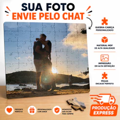 Quebra Cabeça MDF Personalizado Presente Varios tamanhos Namorados Pais Casamento