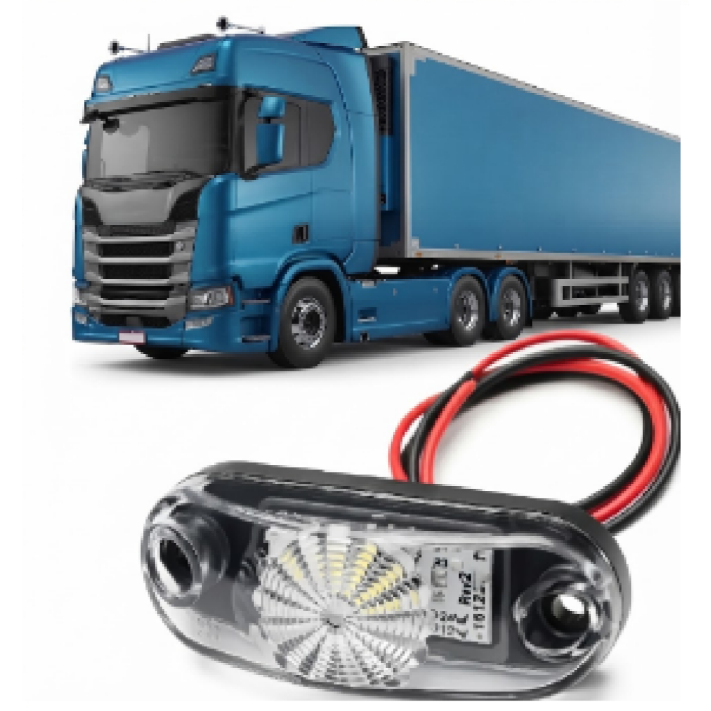 Par Lanterna Universal Placa Bau Carreta Led Bivolt Cr