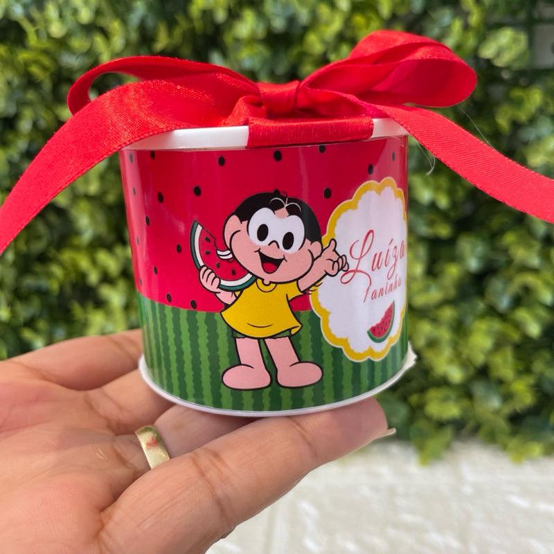 Kit Tubo Lata Personalizada Lembrancinha Festa Aniversário Infantil Magaly Lembrança Infantil 5x6