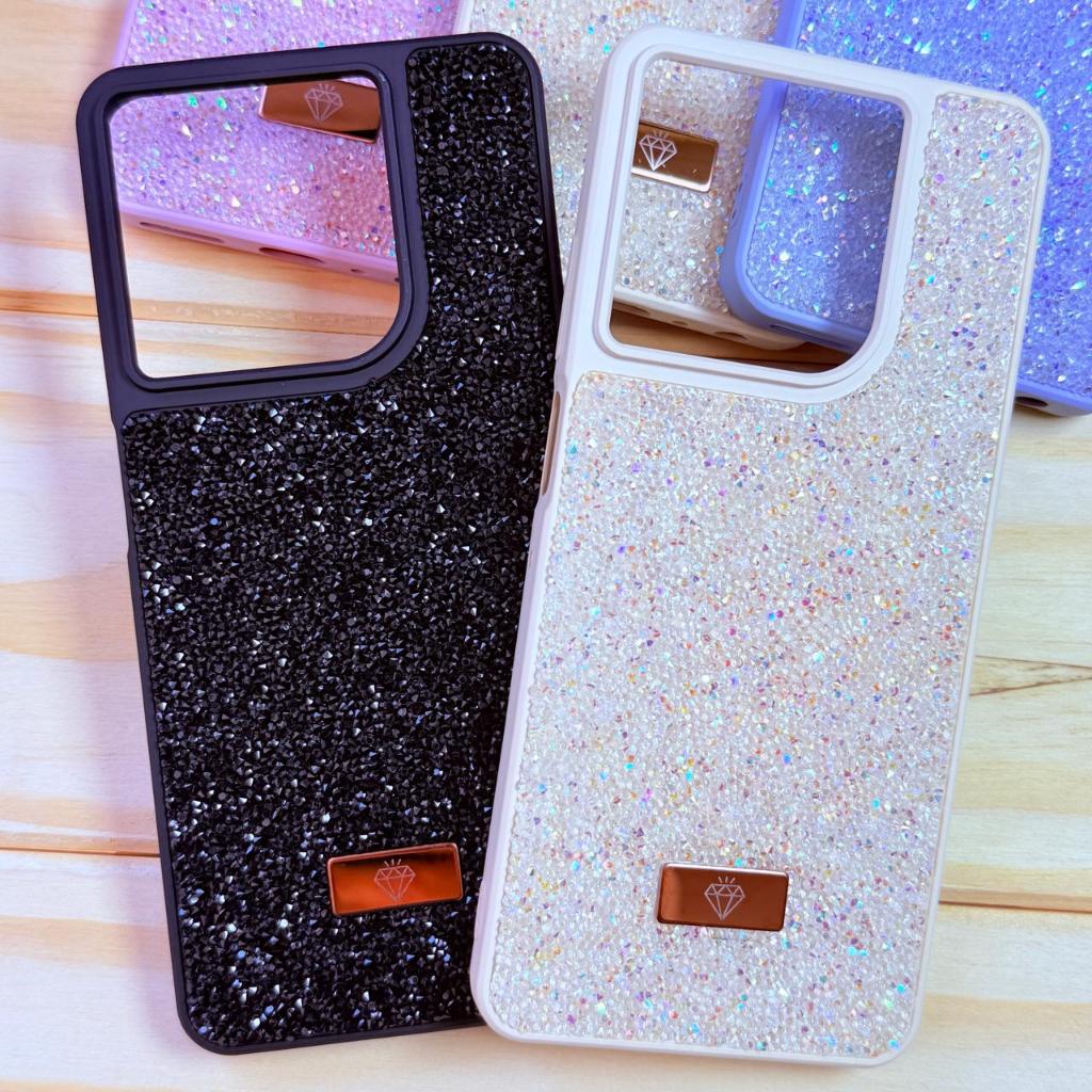 Capa Capinha Anti Impacto Premium aveludada com Glitter Brilho para Xiaomi Redmi Note 13 4G | Redmi Note 13 5G — imagem 2 de 2