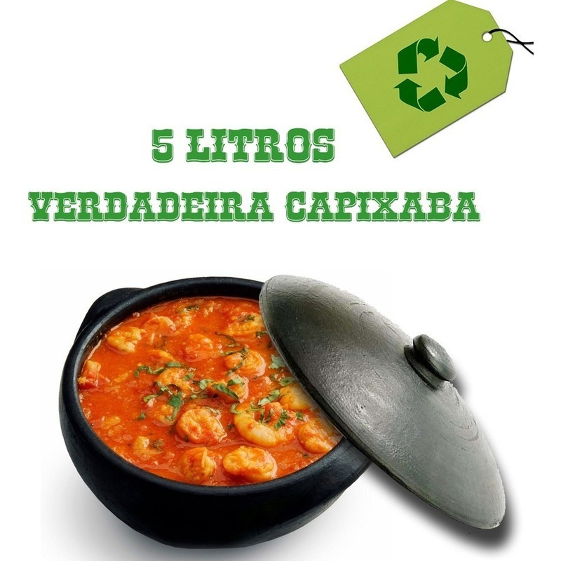 PREÇO PROMOCIONAL - PANELA DE BARRO CAPIXABA PARA MOQUECA 5 LITROS