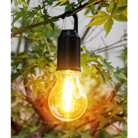 Luminária LED Portátil Recarregável USB-C com Gancho Luz para Camping EmergênciaLuminária LED Portátil Recarregável USB-