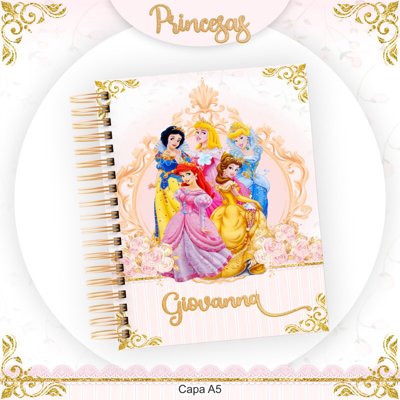 caderneta de vacinação personalizada Atualizada menina princesas rosa lilás azul