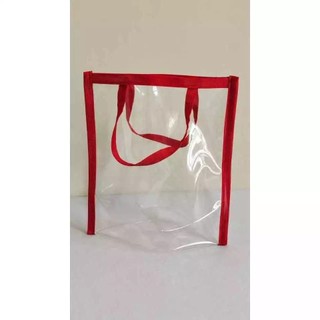 Sacolinha PVC Transparente 20x20cm Artesanal – Para Lembrancinhas, Presentes e Festas com Acabamento Especial