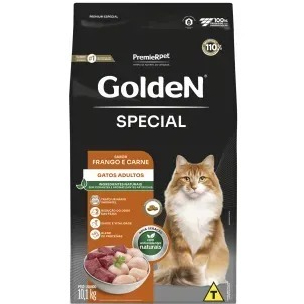 Ração Golden Special para Gatos Adultos Sabor Frango e Carne 10,1 kg