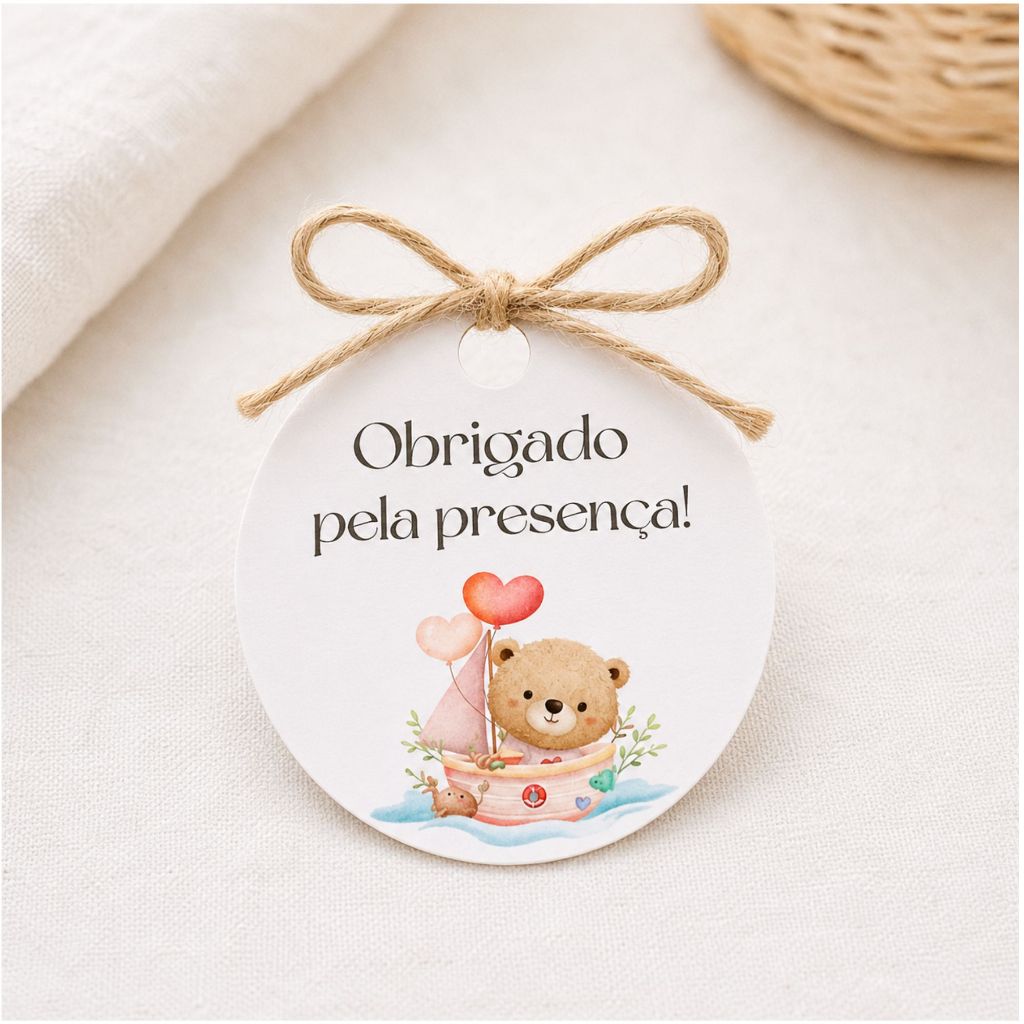 40 Tag lembrancinha aniversário batizado de agradecimento  personalizada