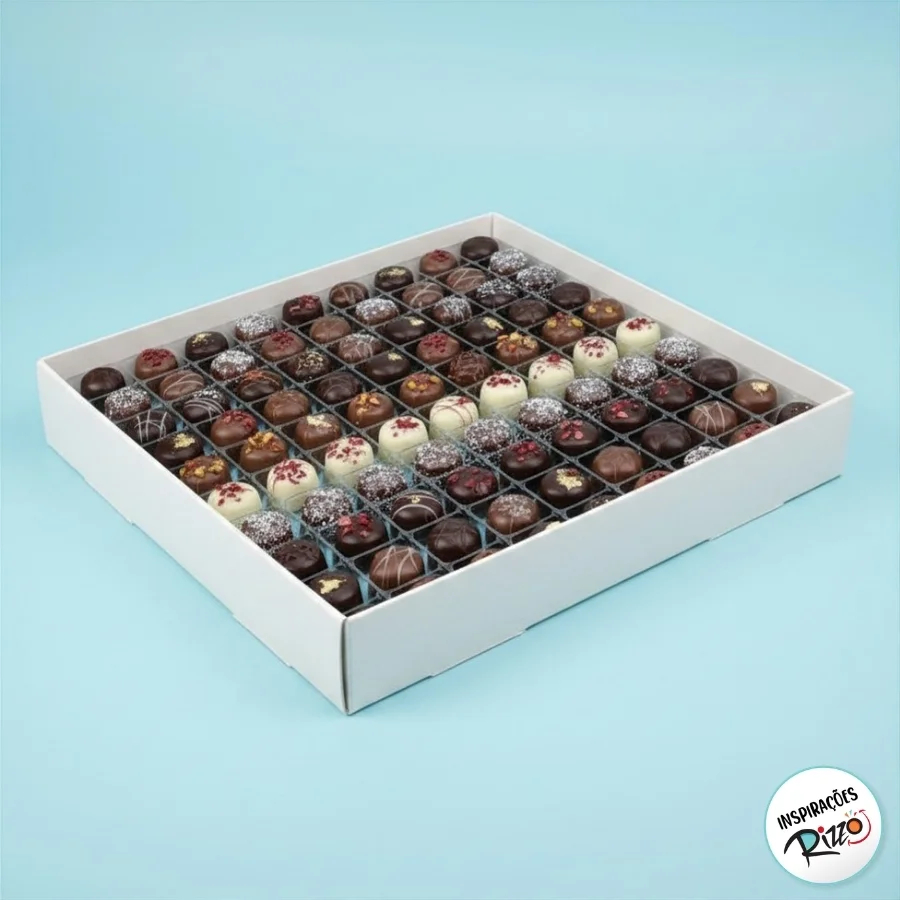 5 Placas Berço de Acetato para Doces - 100 cavidades de 3,5cm x 3,5cm - Assk · foto 2