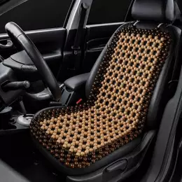 Capa Massageadora para Banco Automotivo com Bolinhas de Madeira Assento Universal para Carro Caminhão Tratores