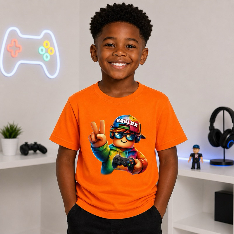 Camisa Personagem Infantil Básica Menino Menina Algodão Premium Estampa Cores Vibrantes Confortavel Gola Redonda Oferta