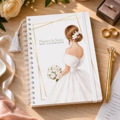 Planner Da Noiva Organização Meu Casamento Buquê Agenda
