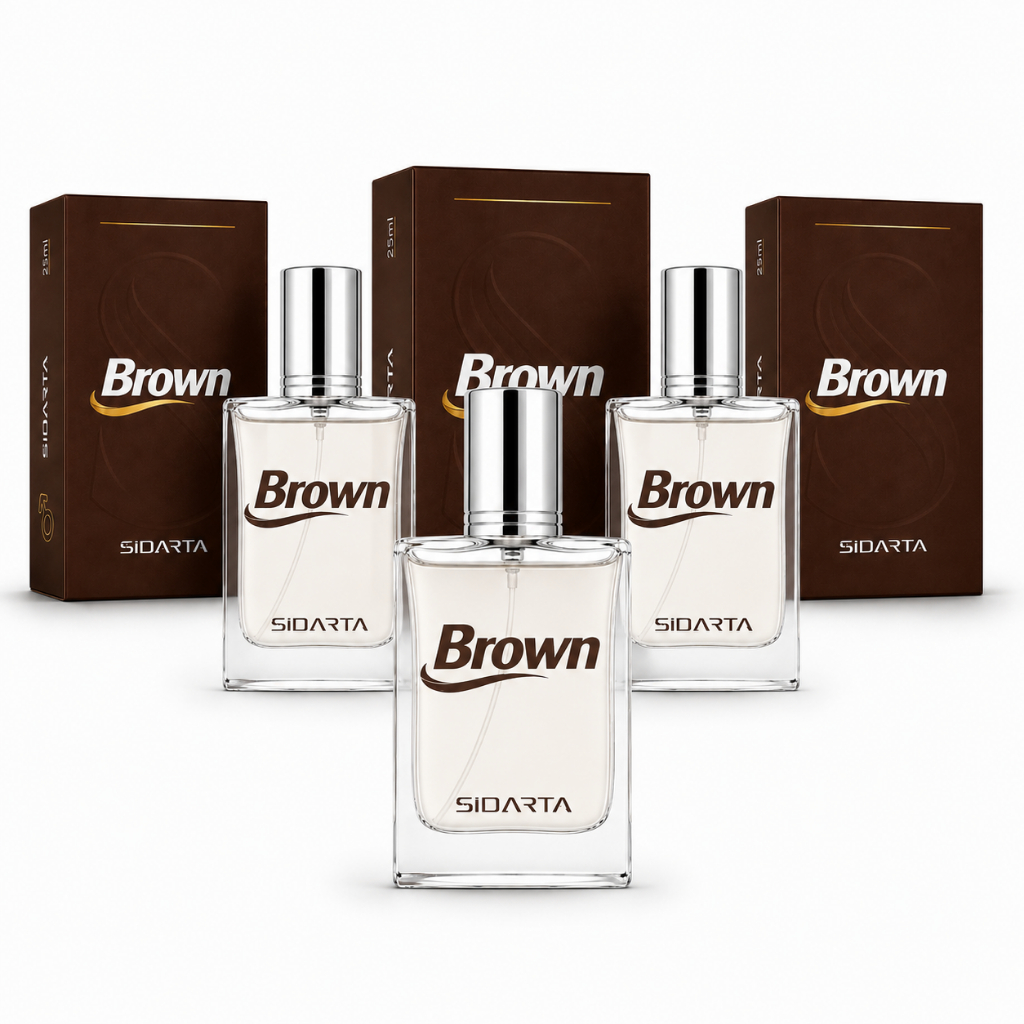 3 Perfumes Brown Sidarta Cosméticos | Fragrância Premium Oriental Amadeirada*