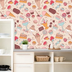 Papel De Parede Para Cozinha Doces