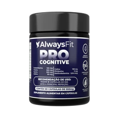 Pro Cognitive AlwaysFit | Fosfatidilserina + Tirosina + Taurina + Cafeína + Colina + Vitaminas B6 e B12 | 60 Cápsulas