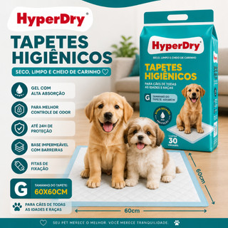 Tapete Higiênico Cão Pet 60x60 Pacote Duplo 60 Unidades Alta Absorção Envio Rápido