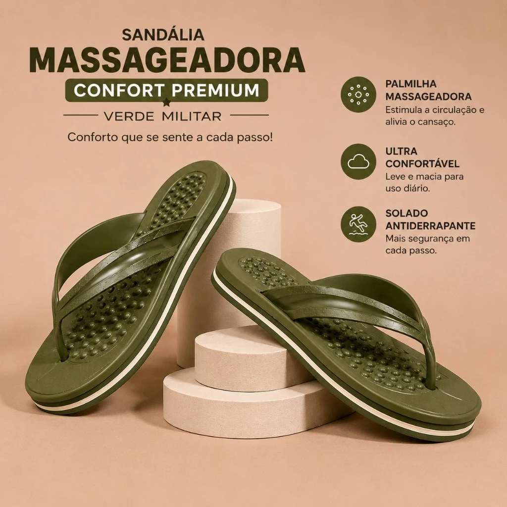 Chinelo Sandália Ortopédica Feminino Antiaderente Macia Confortável Envio Imediato — imagem 1