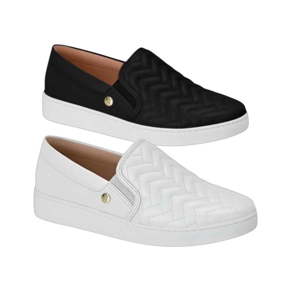 Tênis Vizzano Feminino Slip On sem Cadarço Confortável