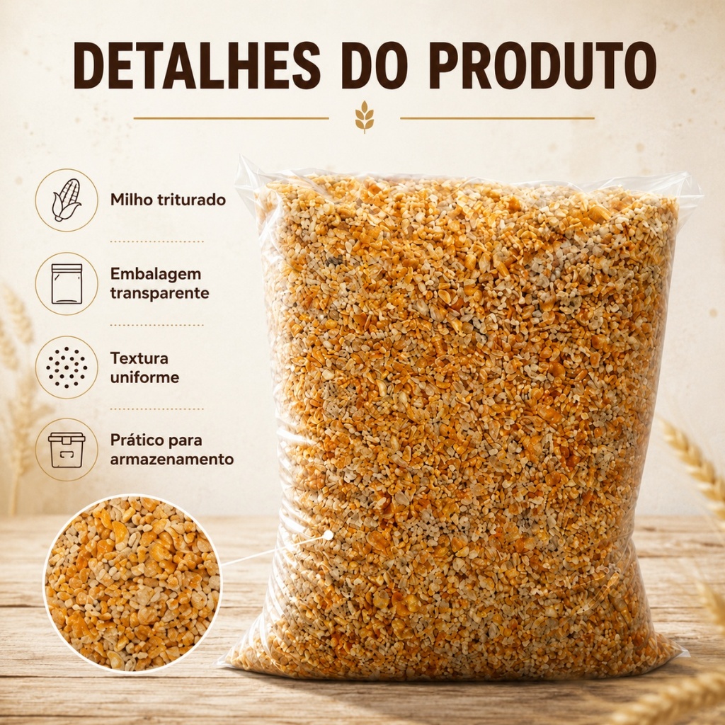 QUIRELA DE MILHO GROSSA 5KG — imagem 2 de 2