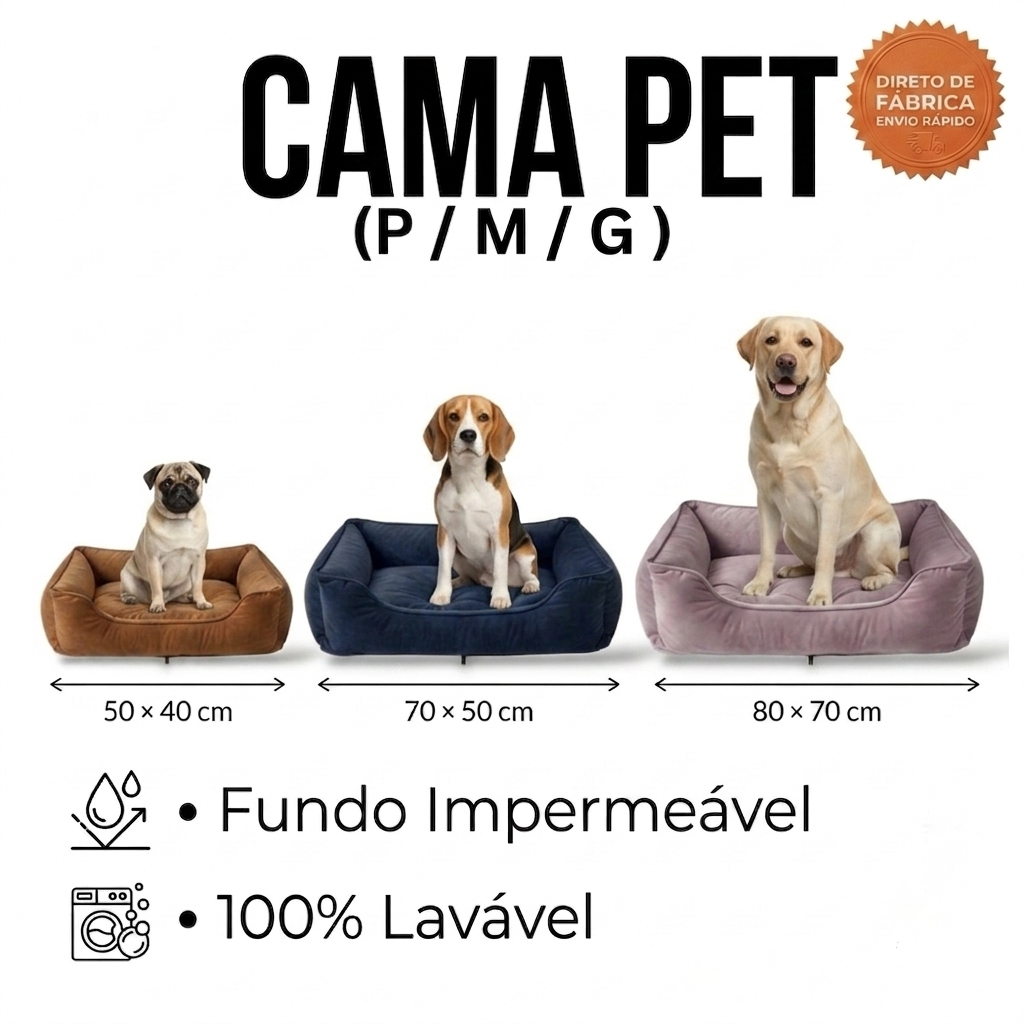 Caminha de Cachorro impermeável.