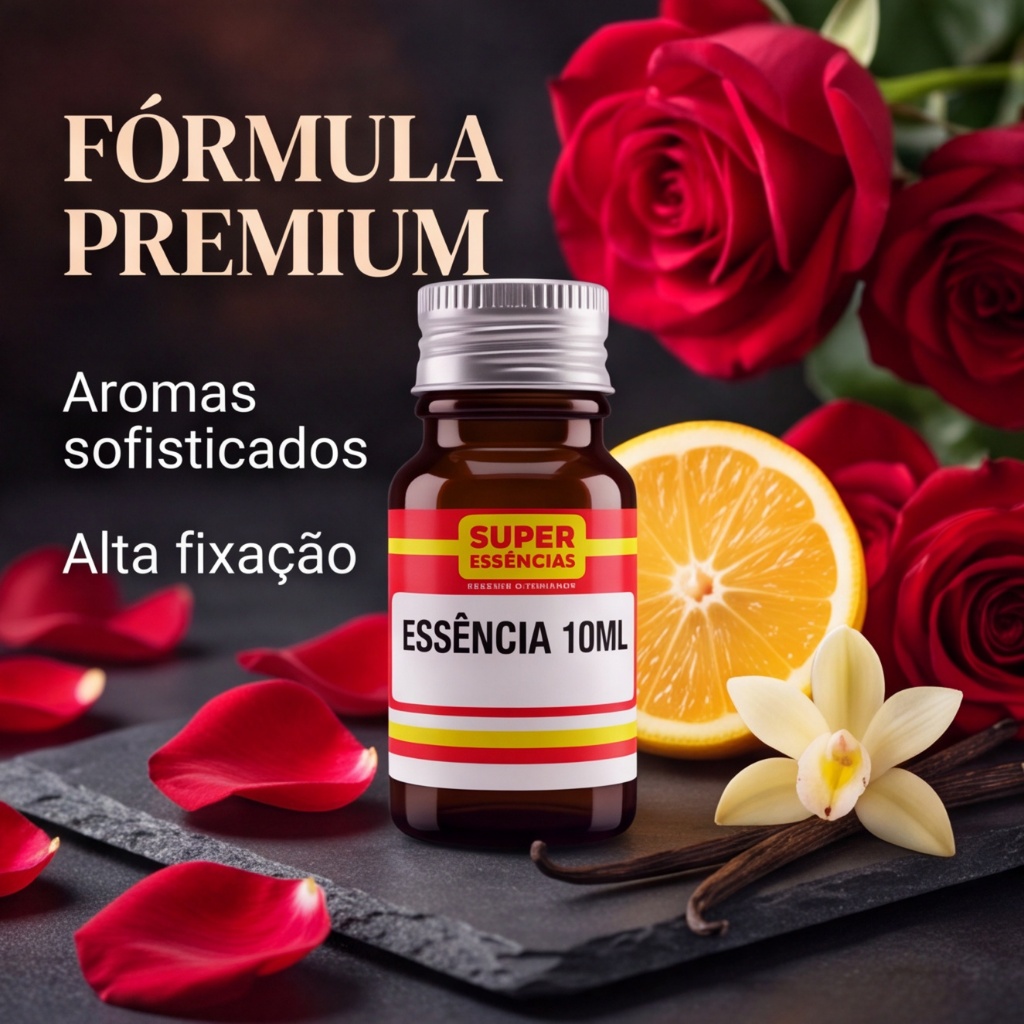 Essência de Perfume 10ml Concentrada para Perfumaria Fina e Cosméticos