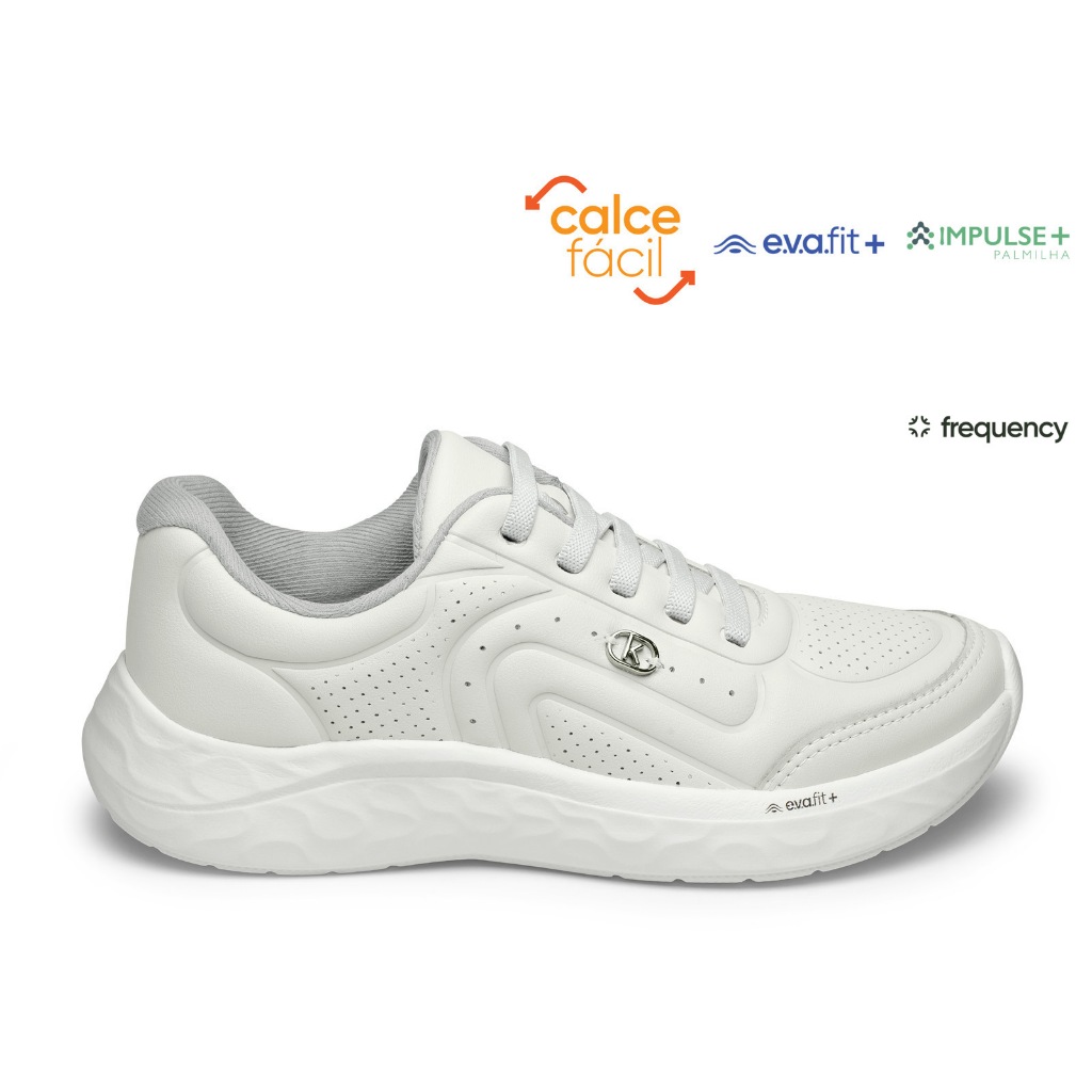 3* Tênis Kolosh Feminino Confortável Para Caminhada Leve Casual Dia a Dia Calce Fácil Solado EVA + Meia — imagem 2 de 2