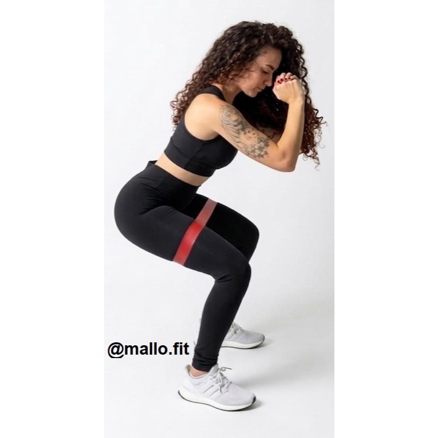 Calça Legging Academia Feminina MALLO Premium Poliamida Cintura Alta Zero Transparência Alta Compressão