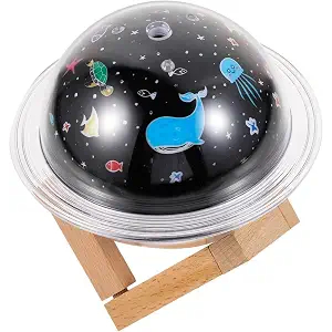 Umidificador de Ar e Aromatizador B-MAX BM-093 Oceano LED USB Difusor Ultrassônico Decorativo para Quarto, Escritório