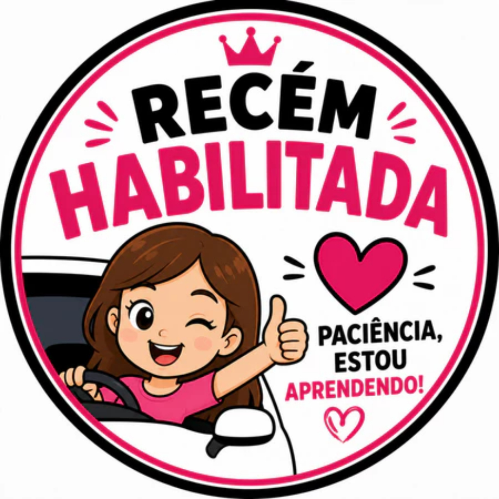 Adesivo R3C3M H4B1L1T4D4 Paciência estou aprendendo ! Feminino AD1280