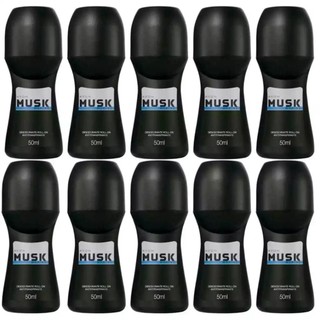 Kit 10 Desodorantes Roll On Avon Musk Marine Masculino Desodorante Roll-on Avon Musk Marine - 50ml
