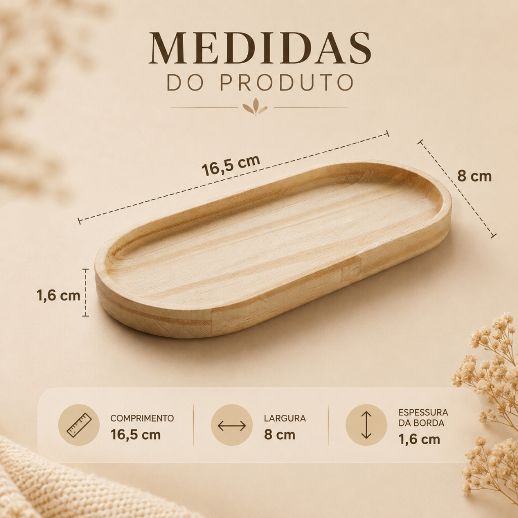 Pires Madeira Pinus Para Café Chá Biscoitos Petisco Petisqueira Decoração de Mesa Rústico — imagem 2 de 2