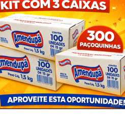 Paçoca Amendupã 50, 100, 200 ou 300 Unidades Doce Amendoim Tradicional Balde Atacado Revenda