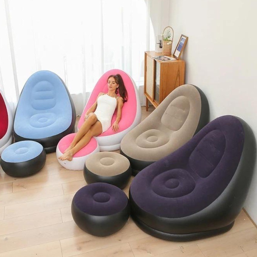 Sofá Poltrona Descanso Portátil Inflável Ultra Lounge - UTILAR
