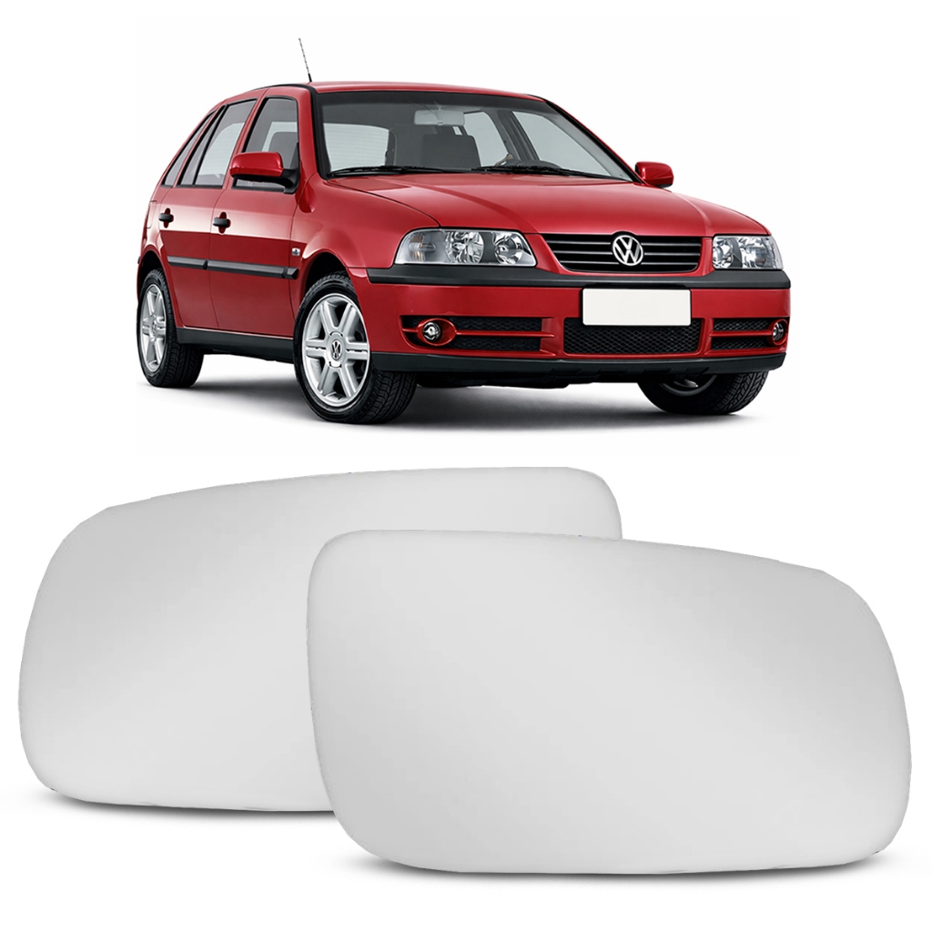 Lente Vidro Retrovisor Gol G3 Golf 2000 A 2006 Bora Com Base