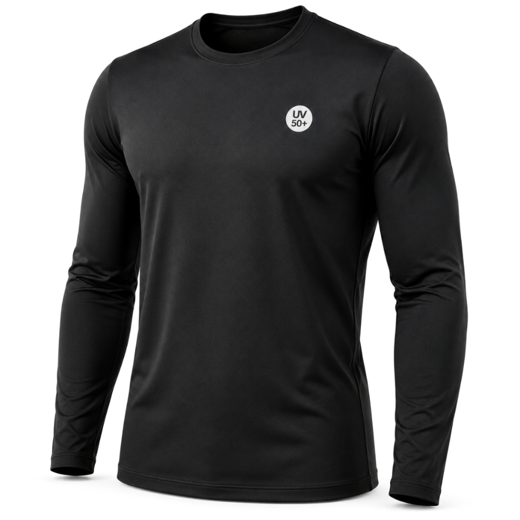 Camiseta Masculina Uv50+ Térmica Camisa Masculina Dry Fit Segunda Pele Praia Verão Proteção Solar