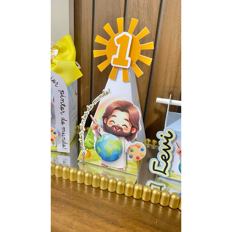 Personalizado o maior pintor do mundo luxo - lembrancinha - caixinha personalizada - papelaria personalizada