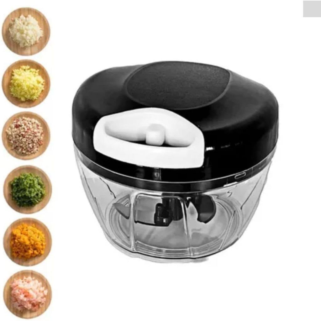 Processador Manual de Alimentos 500ml Triturador Alho Cebola Legumes Verduras frutas carnes nozes  triturador