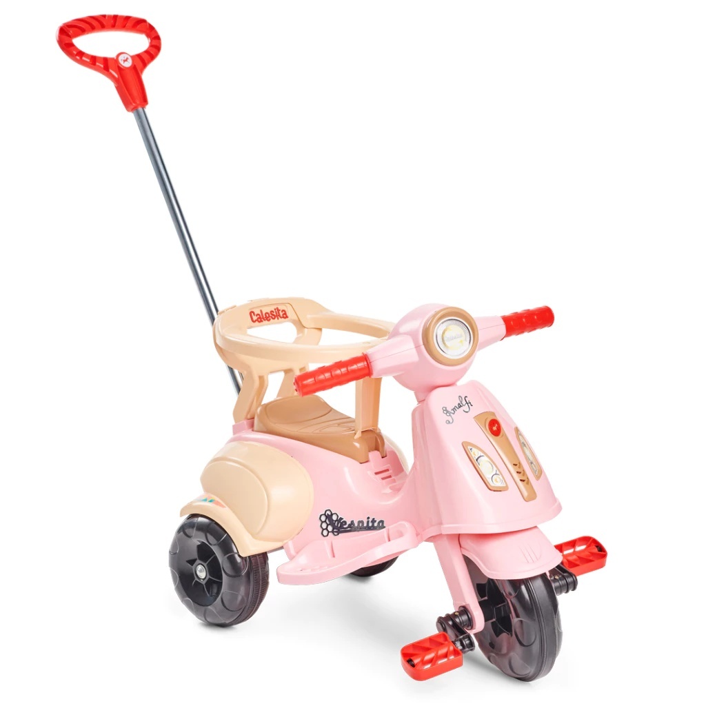 Triciclo Infantil Andador Carrinho De Passeio Motoquinha Totoka Buzina Pedal Has