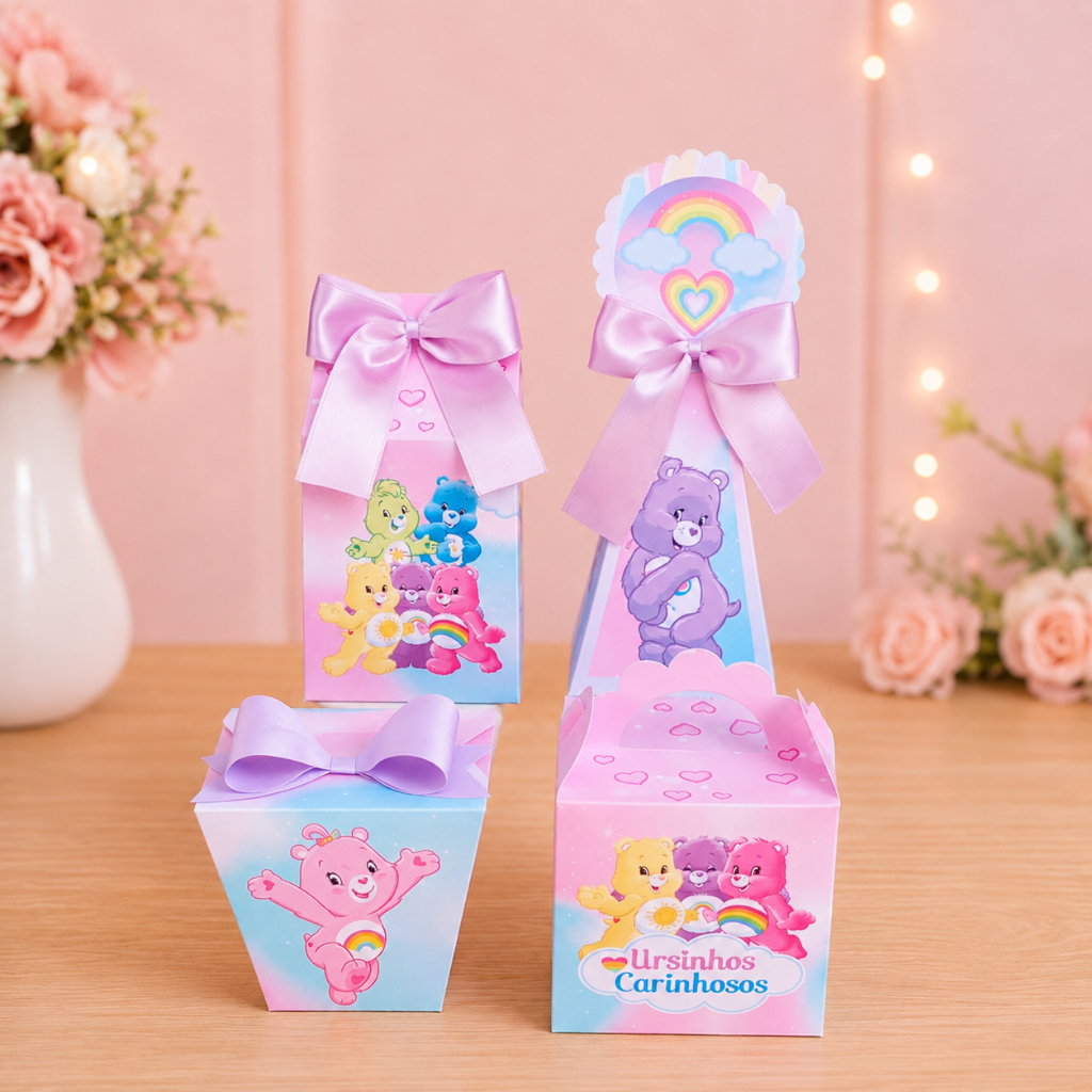 Kit Festa Ursinhos Carinhosos | Personalizados | Aniversários | Papelaria Personalizada | caixinhas | lembrancinhas