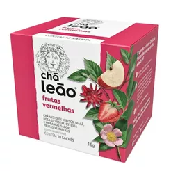 Chá Leão Frutas Vermelhas 10 Sachês Frutas & Flores (16g)