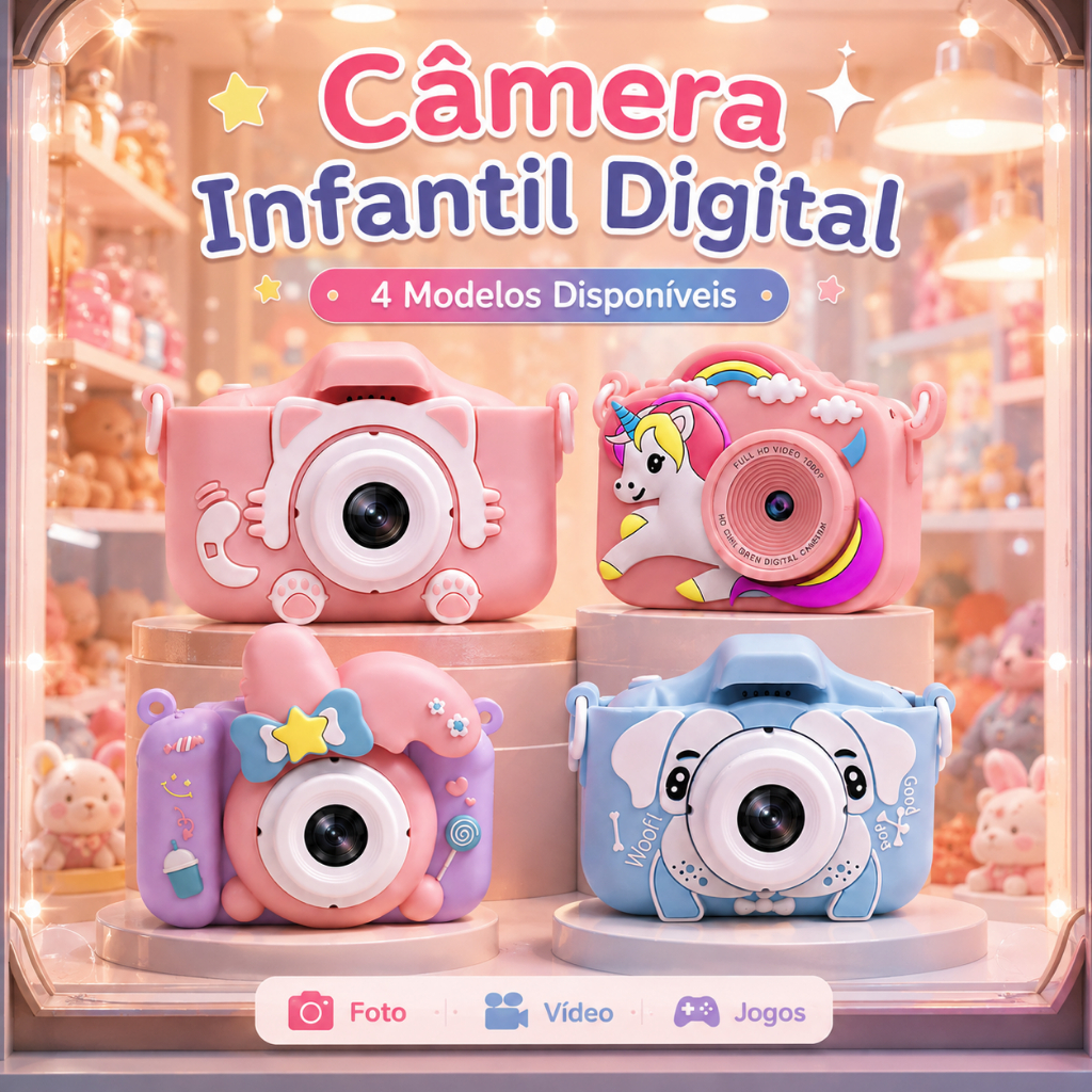 Câmeras Digitais Infantis, Mini Câmeras De Vídeo - Realmente Podem Tirar Fotos, Deixe Pequenos Fotógrafos Jogar E Criar