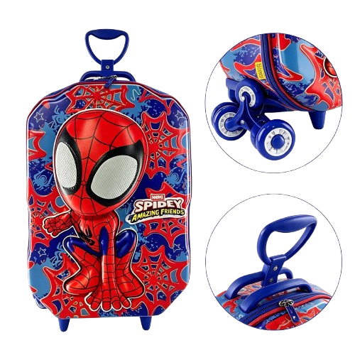 Mochila infantil Escolar Passeio Viagem Relampago Mcqueen 3D Carros Disney Pixar Kit Escolar MaxToy