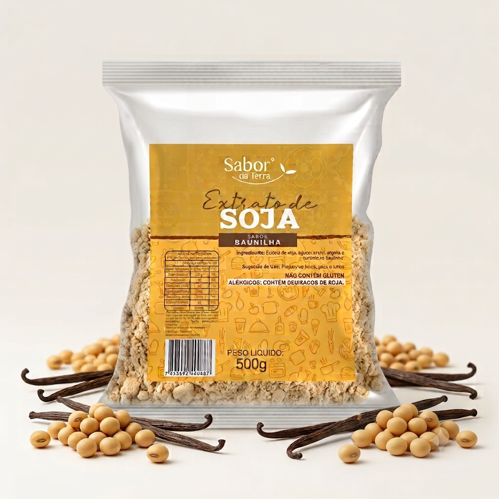 Extrato de Soja Integral | Sabor Baunilha | Rico em Proteínas | 100% Vegano | Amor da Terra