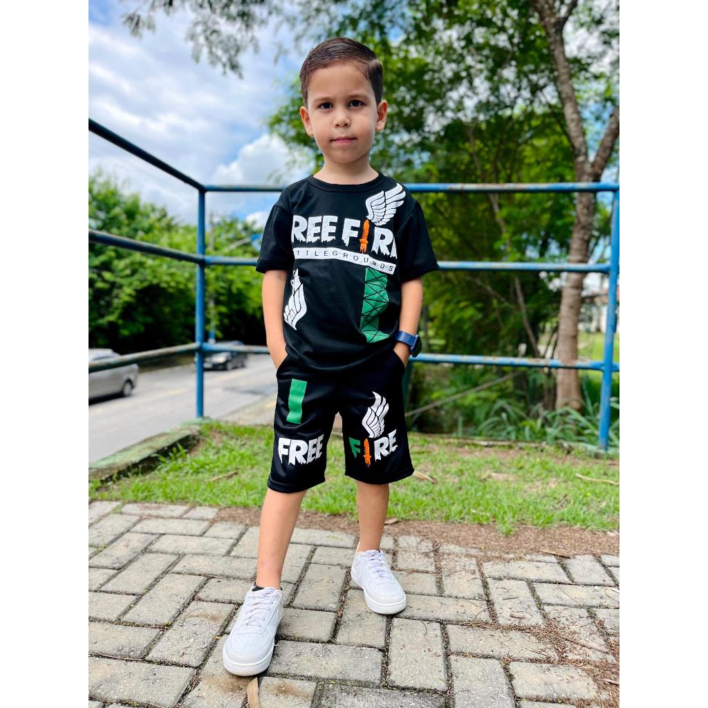 Conjunto de Verão Infantil Juvenil Menino Homen Aranha Bloguerinho 2 Ao 14 Anos