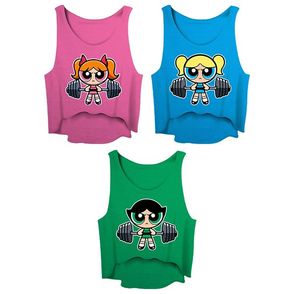 Kit 3 Cropped Amigas Camiseta Feminina Academia Meninas Super Poderosas Marombeira