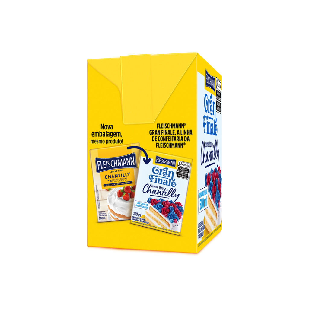 Creme Chantilly Fleischmann 500ml Pronto para Uso — imagem 2 de 2