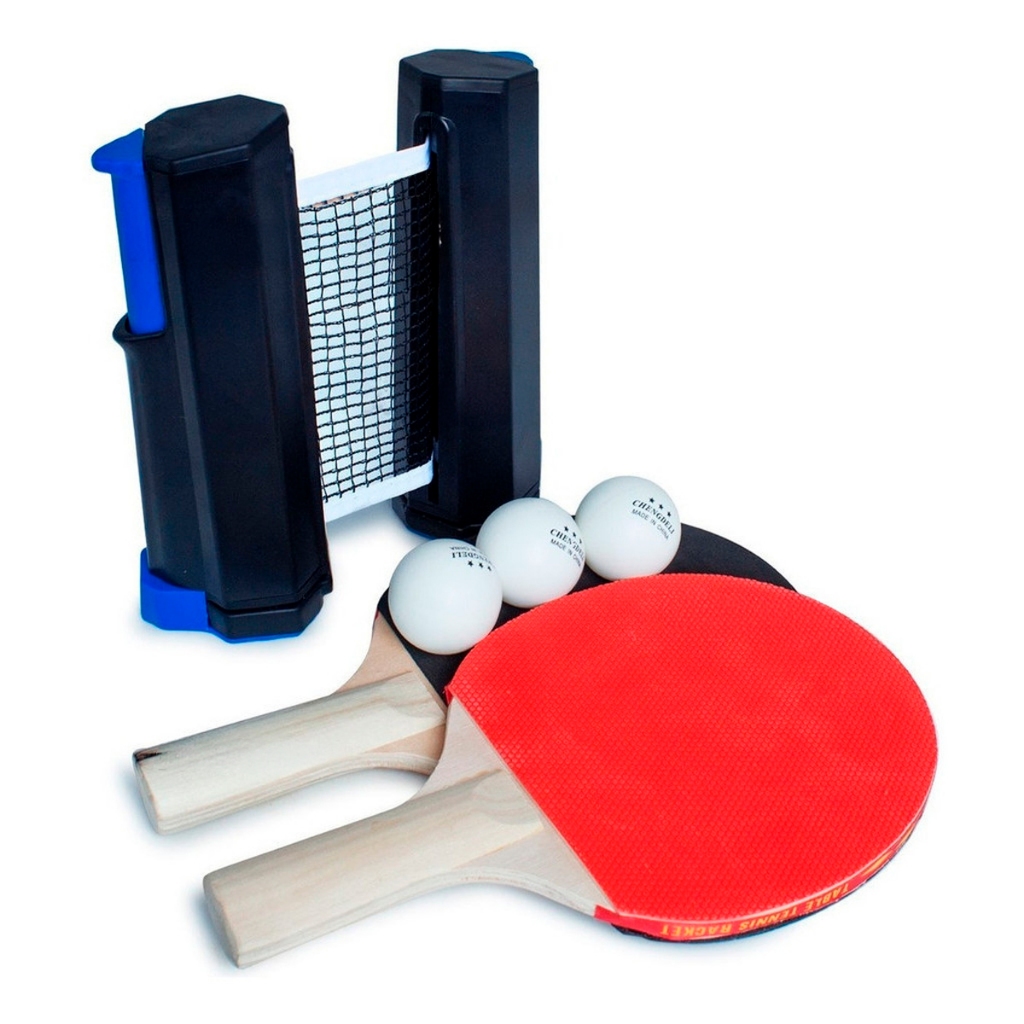 Kit 2 Raquete Tenis De Mesa Ping Pong Armação Rede Retrátil Extensível  Até 1,80m Profissional