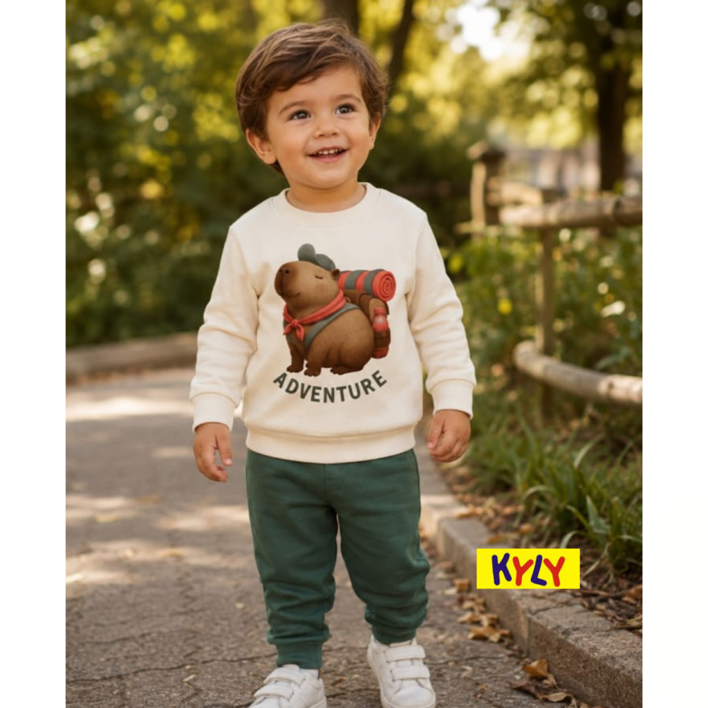 Conjunto infantil moletom flanelado menino Kyly tamanho 1 ao 3 1001577